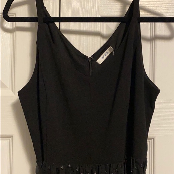 NWT gorgeous black dress with sparkling skirt - Picture 3 of 8